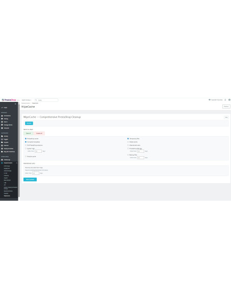 WipeCache – czyszczenie cache PrestaShop | Moduł BO – licencja dożywotnia